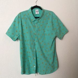 Pikachu Short Sleeve Button Down